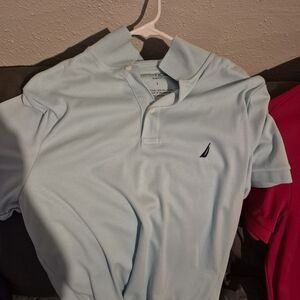 Nautica Sky Blue Men's Slim Polo Shirt